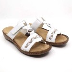 Rieker slipper wit 60888